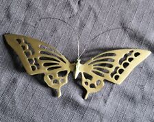 Vintage Brass Butterfly 8” Wall Hanging mid century modern Boho Korea picture