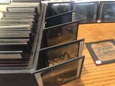 30 Piece Early 1900’s Glass Slides Some McIntosh Stereopticon  31/4 X4” In Box picture