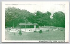 Ligonier PA Swimming Pool Camp Fairfield Allegheny Mountains Postcard J27 picture