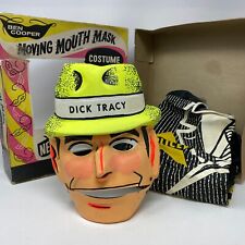 Ben Cooper DICK TRACY Vintage Mask and Costume Moving Mouth Rare Some Wear picture