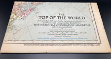 Vintage 1949 National Geographic: Top Of The World View Insert Map picture