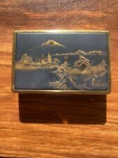 WORKING: Vintage SANKYO Japan Miniature Music Box Musical Powder Compact Case picture