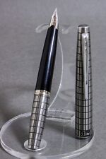 PILOT Fountain Pen Elite Black Steel Grid Nib F H774 18K-750 Vintage 