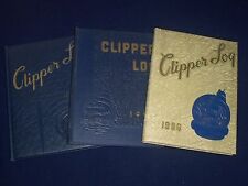 1954-1956 CLIPPER LOG WESTCHESTER COMMUNITY COLLEGE YEARBOOK LOT OF 3 - YB 459 picture