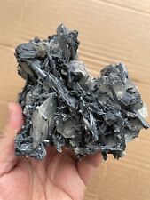 1180g large Natural Stibnite calcite mineral specimen china picture