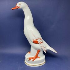 Massive Aelteste Volkstedter White Mandarin Duck Figure Figurine picture