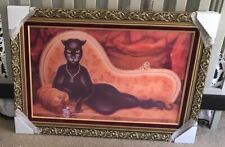 UNFramed Panther Lady Haunted Mansion changing portrait 17x30” Disneyland RARE picture