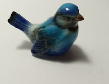 Vintage stamped porcelain blue bird figurine picture