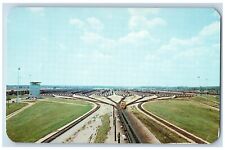Elkhart Indiana IN Postcard Elkhart's Electronic Railroad Yards Gosmen IN 1964 picture
