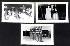 3 c1940's ? Circus Related Glossy Photos w/ Scalloped Edges & Emb. Borders picture