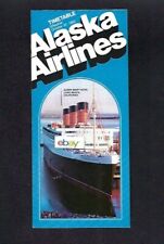 ALASKA AIRLINES & HORIZON AIR SYSTEM TIMETABLE 10-31-82 QUEEN MARK LGB COVER  picture