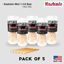 250 Pre Rolled Cones 1 1/4 Ultrathin Rolling Paper Cones 5 Jars of 50 by Kashmir picture