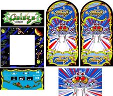 Galaga Arcade Game Side Art Kickplate 6pc Set Polycarbonate CPO Highest Quality picture