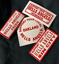 RARE NOS HELLS ANGELS SUPPORT STICKERS FOR PRIVATE COLLECTIONS ONLY picture