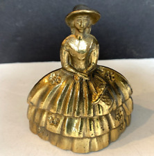 Vintage Brass Lady Bell Made In England 10 oz. picture