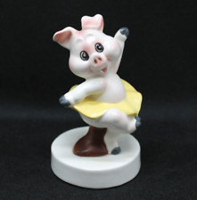 Vtg Norcrest Ballerina Pig Figurine 3.8