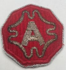 SPECTACULAR US ARMY POST WW2 9th ARMY BULLION PATCH GERMAN OCCUPATION MADE picture