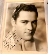 Buddy Rogers - INSCRIBED PHOTOGRAPH SIGNED MID 1930'S - RARE VERSION picture