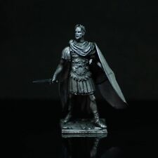 Tin Toy Soldier Guy Julius Caesar Roman Warrior Miniatures UnPainted Statue 1/32 picture