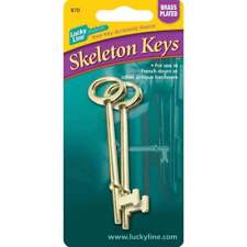 Lucky Line Zinc Skeleton Key, (2-Pack) 87002 Lucky Line 87002 085721870026 picture