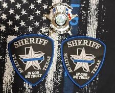 Gold Texas SHERIFF Two-Flag Star Badge  picture