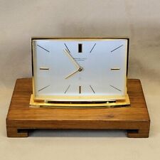 Marshall Field & Co. MCM Swiss Gilt-Brass Shelf Shelf Clock Imhof 8-day 15-jewel picture