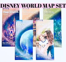 RARE WALT DISNEY WORLD 50th Anniversary Celebration Guide MAP SET LOT 2021-2022 picture
