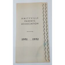 Vintage 1951-1952 Amityville Parents Association Program Amity picture