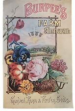 Burpee's Farm Annual 1888 Garden Farm Flowers Seeds Reproduction Vintage picture