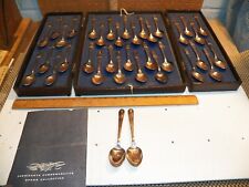 Vintage WM ROGERS 36 Pc Silver Plated Presidents Commemorative Spoon Collection picture