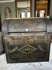 Antique Thomson & Taylor Spice Diamond Coffee  Tin LARGE STORE DISPLAY CONTAINER picture