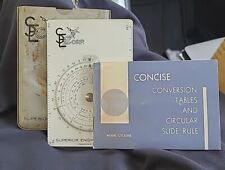 WASHEX Concise CTCS-552 Conversion Tables and Circular Slide Rule W/ Case Manual picture