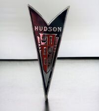 1939  Hudson County Club Eight Front Radiator Grille Badge Emblem 5-3/16