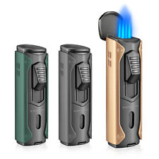 FANGXIANG 4 Jet Cigar Lighter Blue Flame Torch Punch Lighters with Gift Box picture