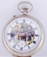 Antique Pocket Watch WWI Era Imperial Russ -Romanov's Royal Family Enamel Dial picture