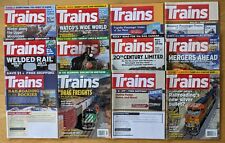 * TRAINS * Magazine  = Complete Year 2016 = 12 Issues = VG+ picture