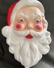 Vintage Blow Mold Santa Claus Face 21.5