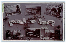 1907 Souvenir from Christchurch New Zealand Posted RPPC Photo Postcard picture