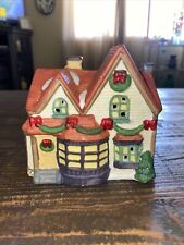 Vintage 1996 Trim A Home Christmas Village Yellow  House Light Not Included picture