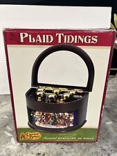 🎄 PLAID TIDINGS  Animated Symphony Bells Gold Label Collection RARE NEW LIGHTED picture