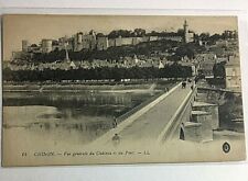 Vintage Postcard RPPC 1900's Chinon Vue generale du Chateau et du Pont   P3 picture