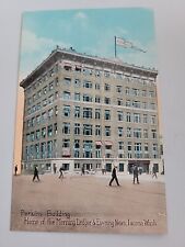 vintage postcard washington state Perkins building tacoma morning ledger news picture
