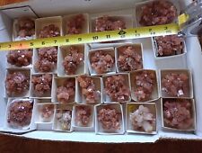 🔥 ARAGONITE FLOWER CLUSTERS 24 PC FLAT WHOLESALE MOROCCO DIFFERENT SIZES BROWN picture