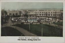 RPPC Franco-British Exhibition Elite Gardens tinted photo 1908 postcard A304 picture