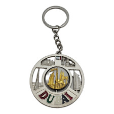 Dubai UAE Spinner Keychain Souvenir Travel Tourist Key Ring United Arab Emirates picture