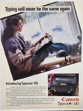 1989 Canon Typestar 110 Typewriter Typiny Will Never Be The Same Vtg Print Ad picture