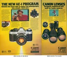1983 Canon AE-1 Program Camera FD Lenses Football Player Vtg Print Ad SI16 picture