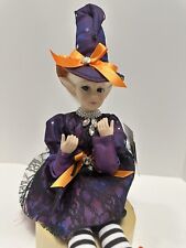 20” Halloween Fall Elf Fairy Posable Shelf Sitter Witch Home Decor picture