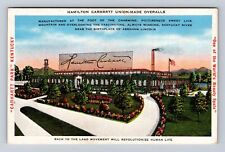 Carhartt Park KY-Kentucky Hamilton Carhartt Union Made Overalls Vintage Postcard picture