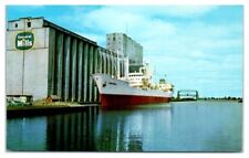 SS Fontenoy at General Mills Grain Elevator, Duluth-Superior Harbor Postcard picture